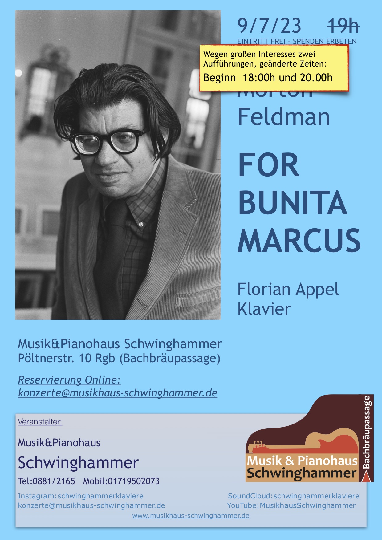 Florian_Appel_for_bunita_marcus_Plakat_2 Aufführungen